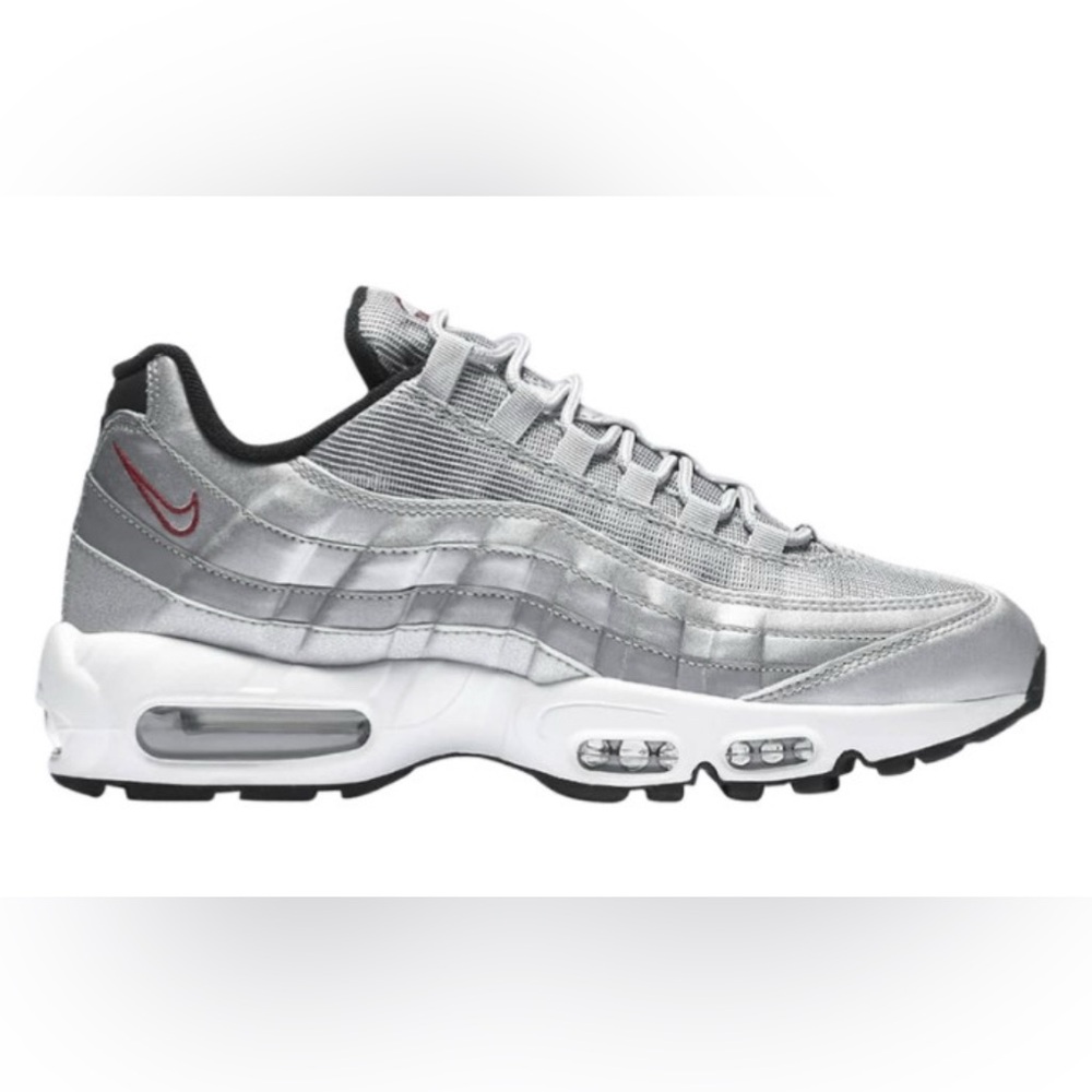 Nike Air Max 95 QS Silver Bullet Iconic Sneaker, Sz 9.5 Men’s